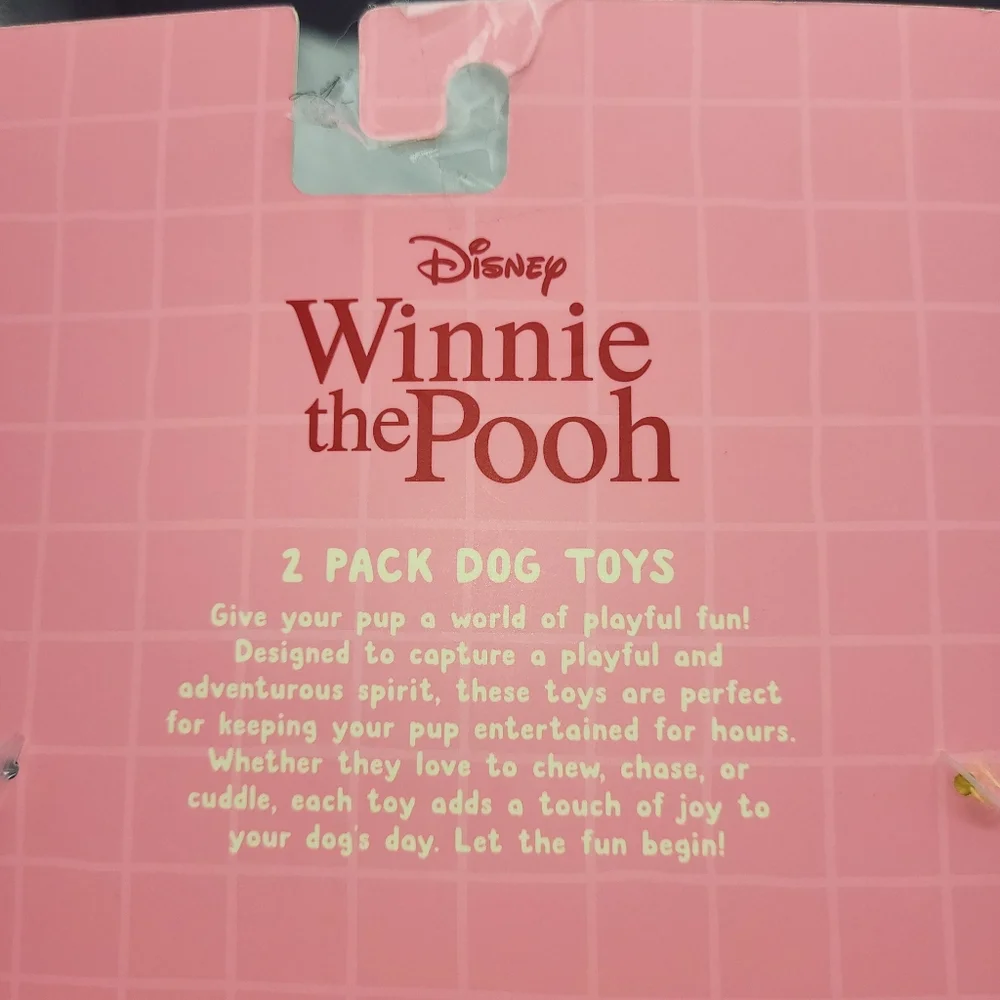 Disney Winnie the Pooh and Eeyore Plush Set - Dog Toy